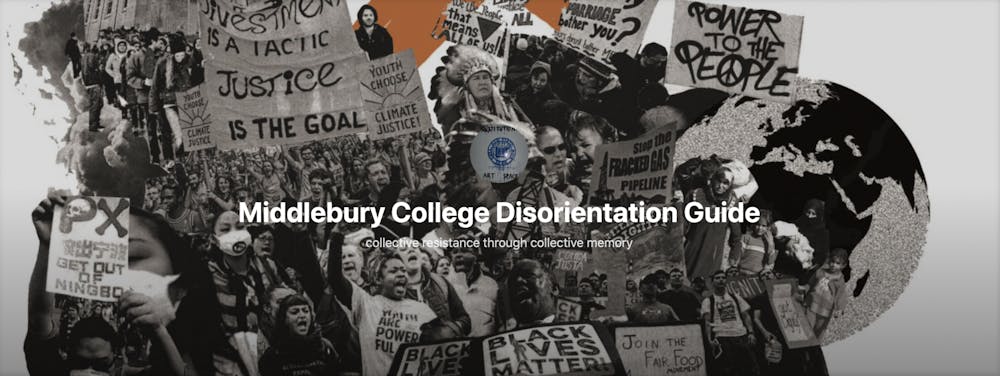 The website of the Middlebury College Disorientation Guide