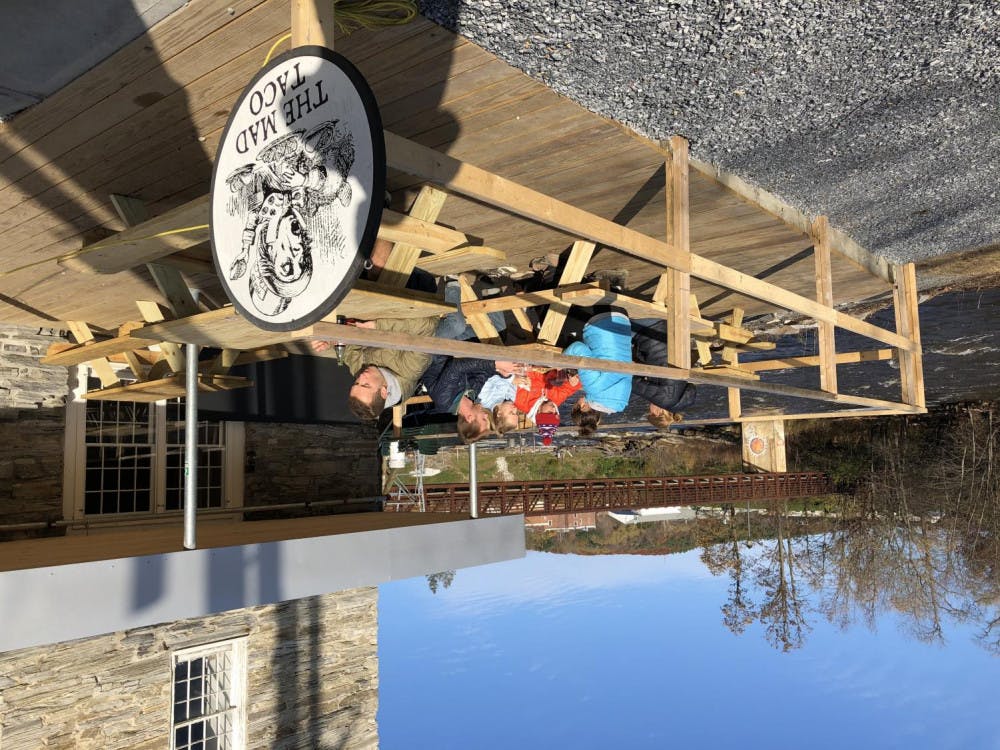<span class="photocreditinline"><a href="https://middleburycampus.com/staff_profile/benjy-renton/">BENJY RENTON</a></span><br />The Mad Taco, which boasts a creek-side patio, is one of many new establishments that locals and college students visited at The Stone Mill’s grand opening.