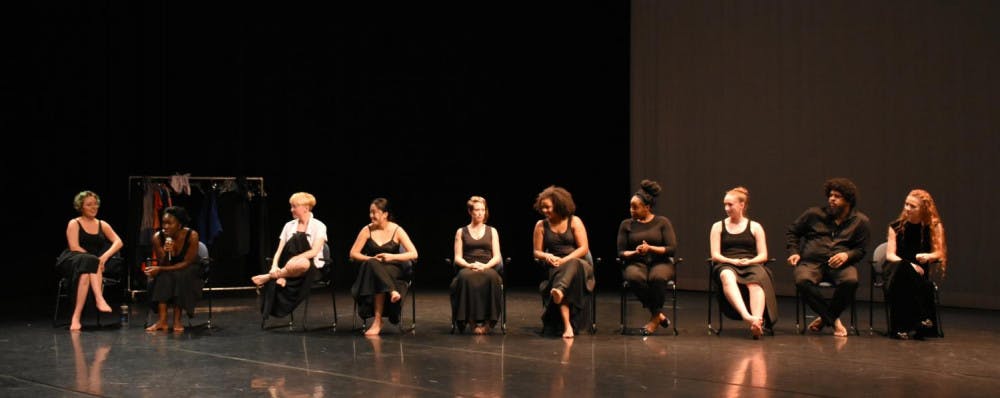 <span class="photocreditinline">SILVIA CANTU BAUTISTA/THE MIDDLEBURY CAMPUS</span><br />A group of students and faculty performed an adaptation of Toni Morrison's "Recitatif" at the Clifford Symposium on Sept. 21.