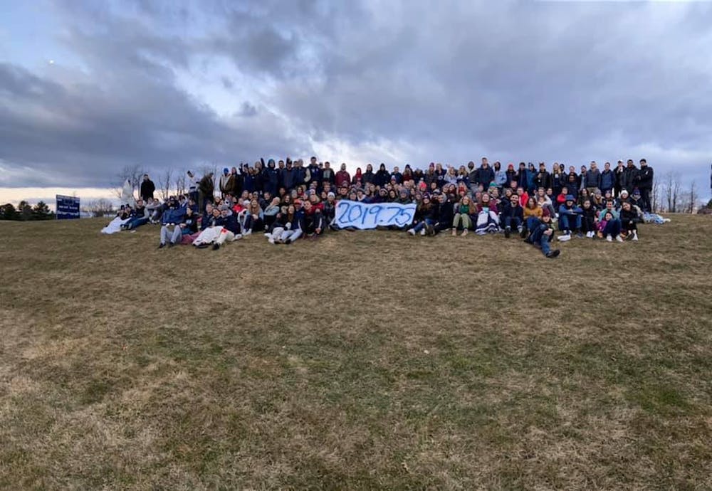 <span class="photocreditinline">TANZIM AHMED</span><br />The class of 2019.75 congregated at the football to watch the sunrise — an annual Senior Week tradition — on Saturday, March 14.