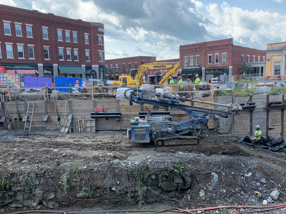 <span class="photocreditinline">LUCY TOWNEND</span><br />Bridge and rail development projects in the town of Middlebury are still underway. Despite worries about the impacts of construction, merchants are remaining hopeful about carrying on business as usual.