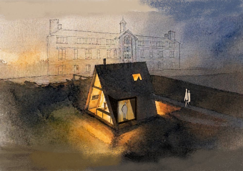 Artistic rendition of the proposed project on Battell Beach. The project is partly sponsored by Middlebury’s Center for Health and Wellness.