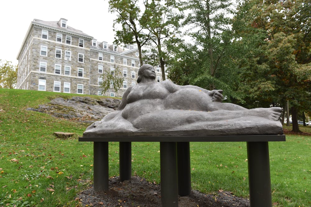 "Le Montagne" outside of Gifford Hall.
