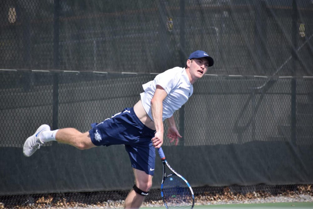 <span class="photocreditinline"><a href="https://middleburycampus.com/39367/uncategorized/benjy-renton/">BENJY RENTON</a></span><br />Peter Martin ’19 has posted an overall 21-9 record for the 2018-2019 season and has gone 5-3 in NESCACs.