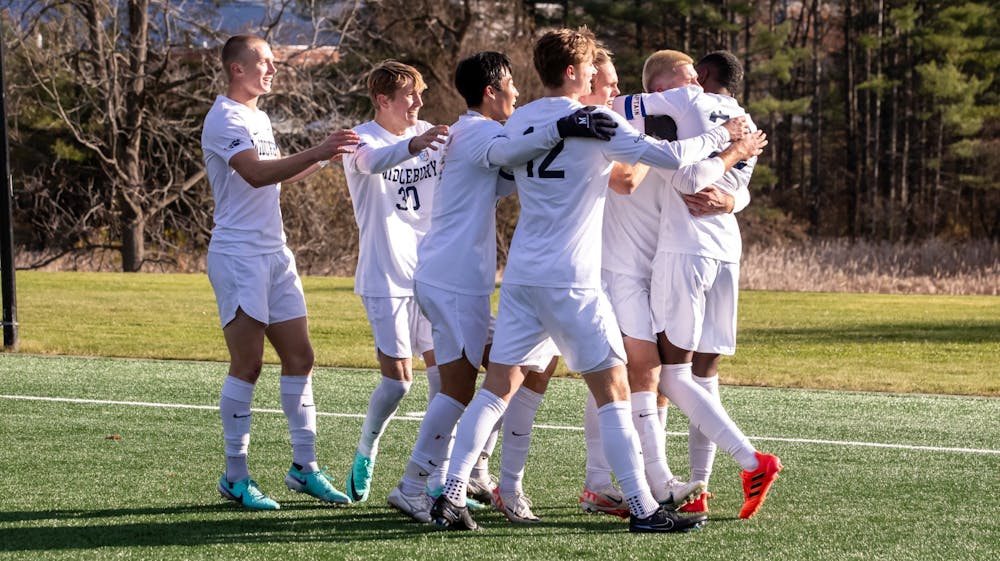 The men's soccer team will face SUNY Cortland in the NCAA quarterfinals. Courtesy of Will Costello.