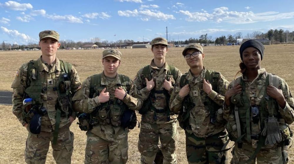 Middlebury ROTC, which has eight members, holds workouts and class time to prepare students for the Army.