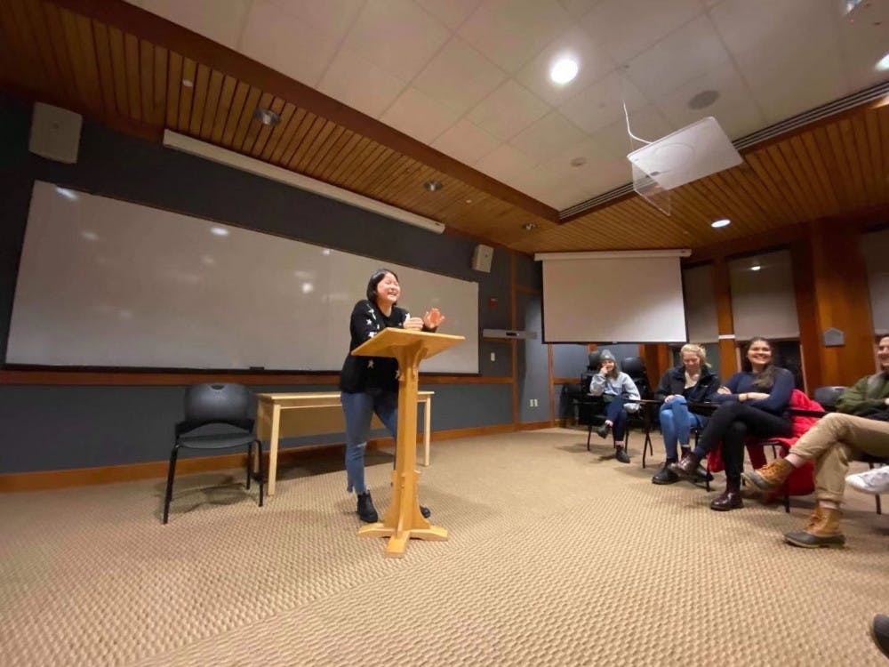 At this storytelling event hosted by RAISINS (Radical Asians), students shared writing and stories on the theme of "circles."