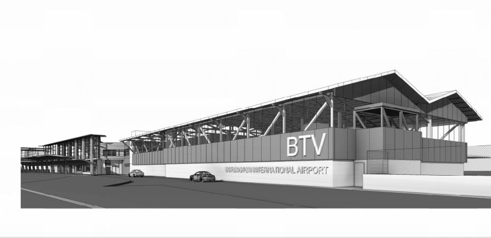 <span class="photocreditinline">COURTESY PHOTO</span><br />Burlington International Airport will receive a $10 Million grant from the U.S. Department of Transportation, used to fund a Terminal expansion project. Airport administrators hope the addition with alleviate lines at security checkpoints, and reduce the amount of personnel required for passenger processing.