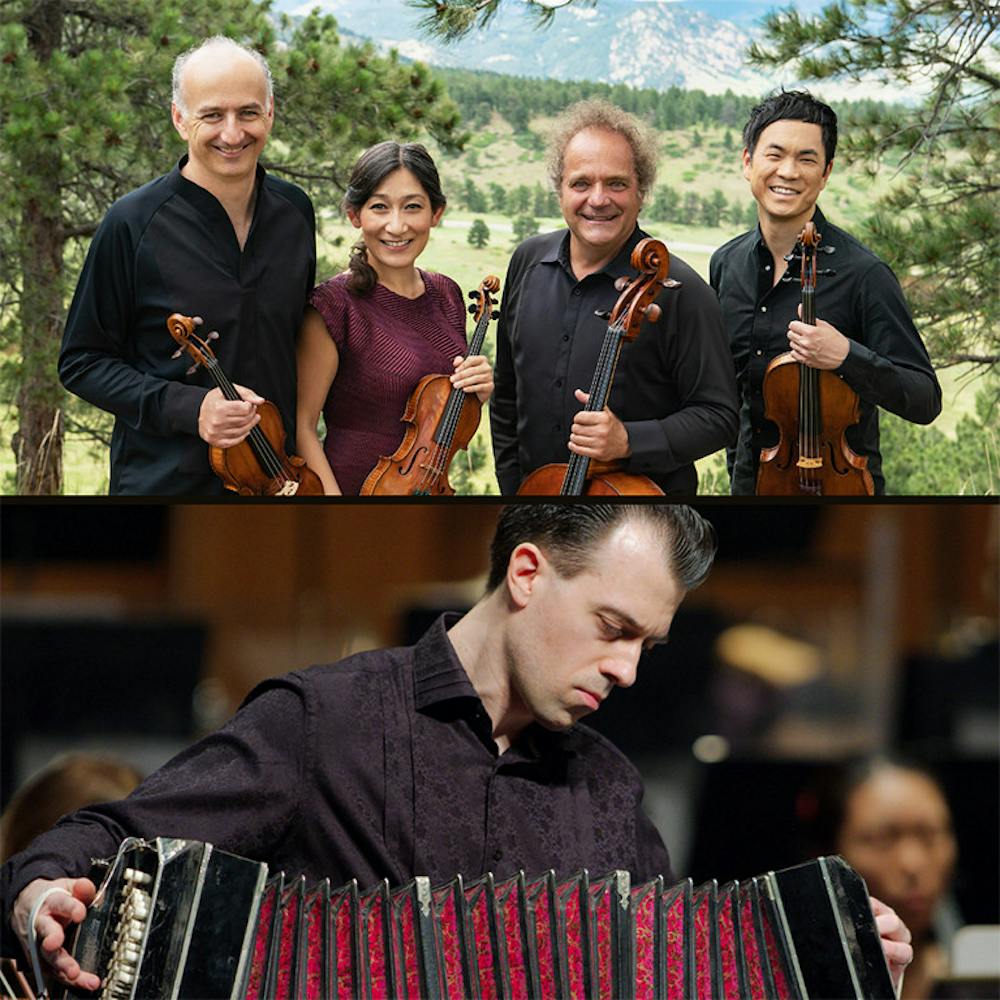The Takács Quartet performed for the 28th time at Middlebury on April 22, featuring banoneón and accordina virtuoso Julien Labro.