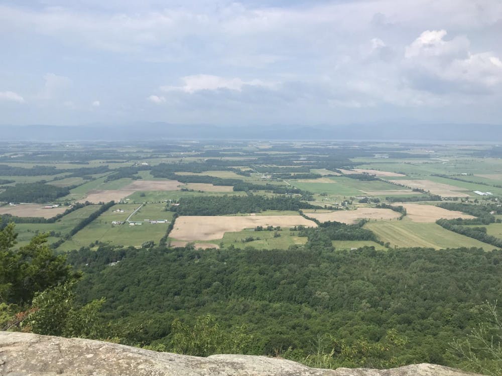<span class="photocreditinline"><a href="https://middleburycampus.com/staff_profile/cali-kapp/">CAROLINE KAPP</a></span><br />The view from Snake Mountain in July 2019.