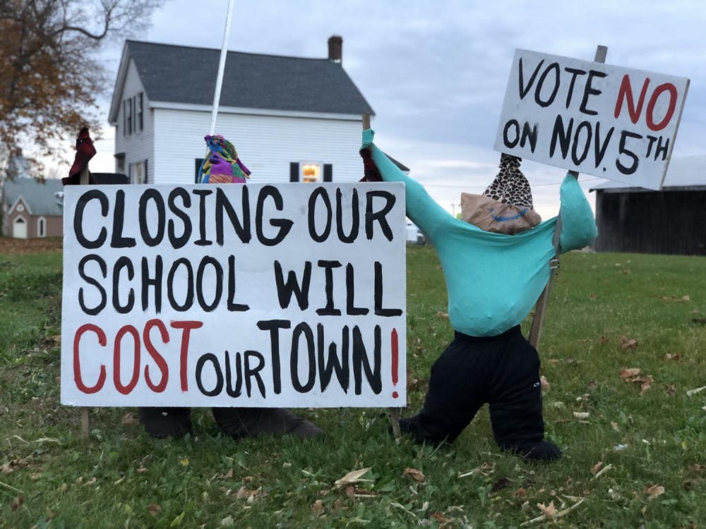 <span class="photocreditinline"><a href="https://middleburycampus.com/staff_profile/benjy-renton/">BENJY RENTON</a></span><br />Those in opposition to school consolidation within the county have been vocal in newspaper editorials, board meetings and demonstration.