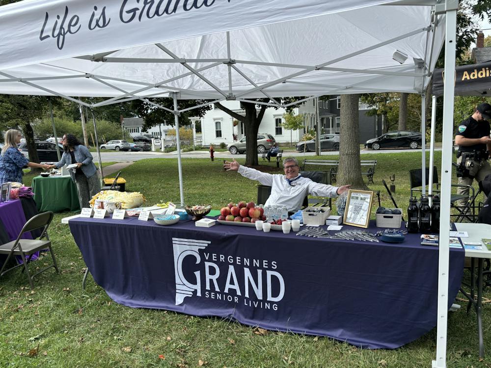Among the organizations stationed at the fair was Vergennes Grand Senior Living, a locally-owned retirement home offering individual and shared residences to seniors across all financial demographics.