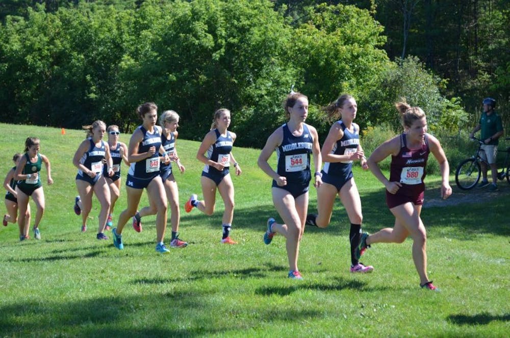 <span class="photocreditinline"><a href="https://middleburycampus.com/39367/uncategorized/benjy-renton/">BENJY RENTON</a></span><br />The Women’s Cross country team finished eight in last year’s NCAA Championships.