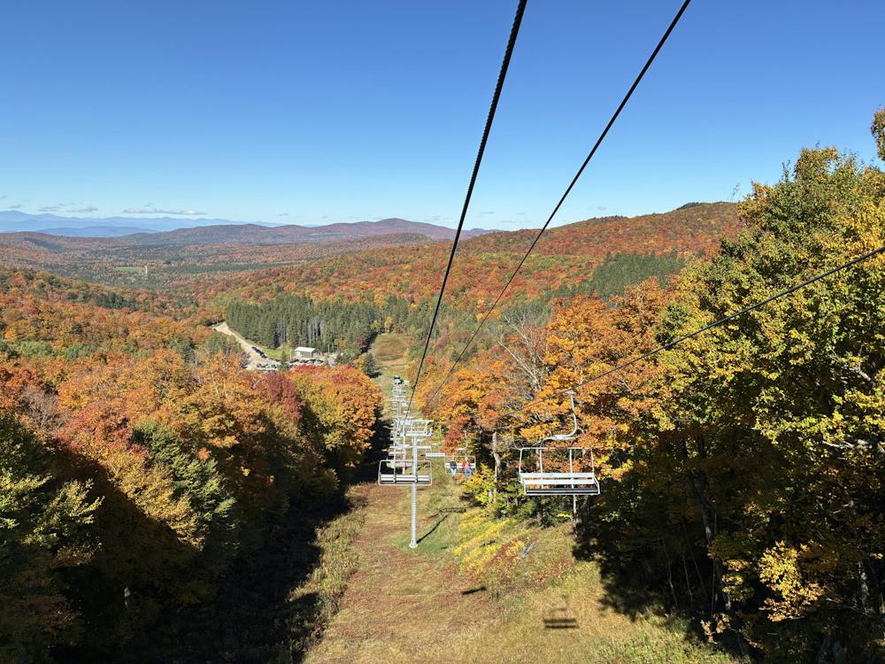 The Snowbowl offers annual Fall Folliage Rides up their ski lift.