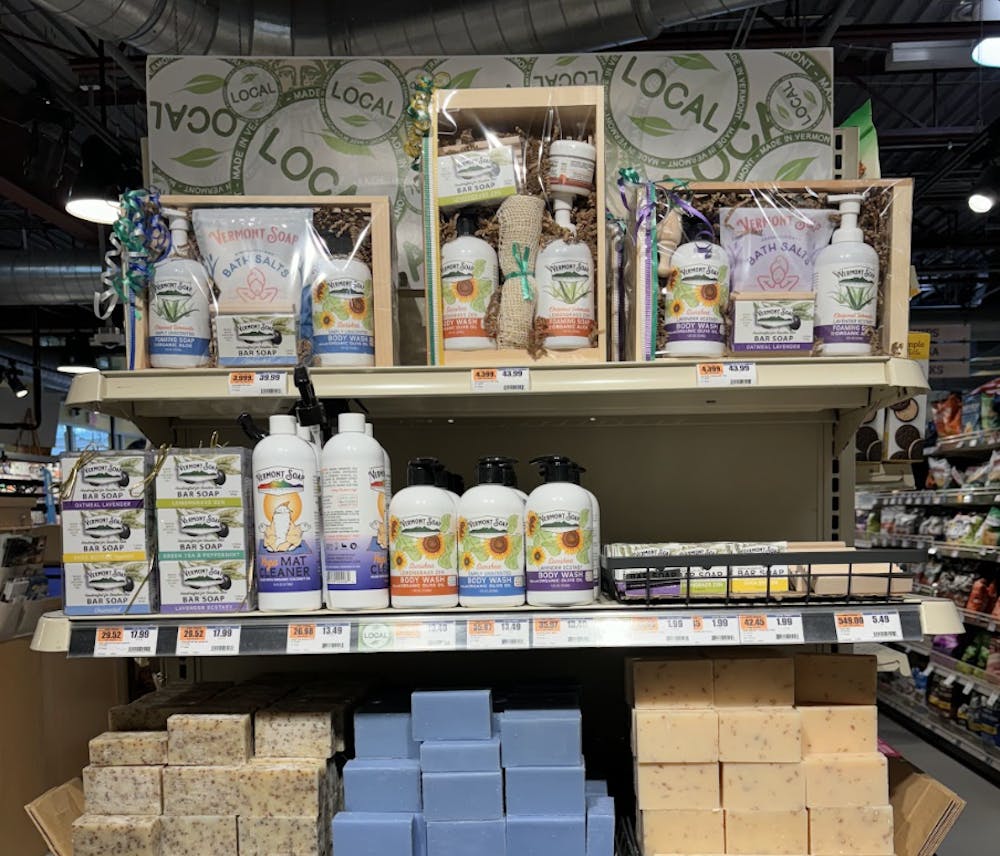 A variety of Vermont Soap products are available at the Middlebury Natural Foods Co-Op.
