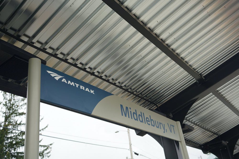 The new Amtrak station in Middlebury. Passenger rail service will begin through this station in July. 