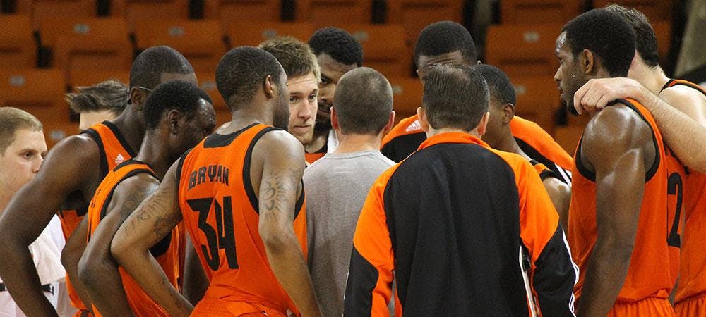 Men's Basketball team preparing for the 2015-2016 season.