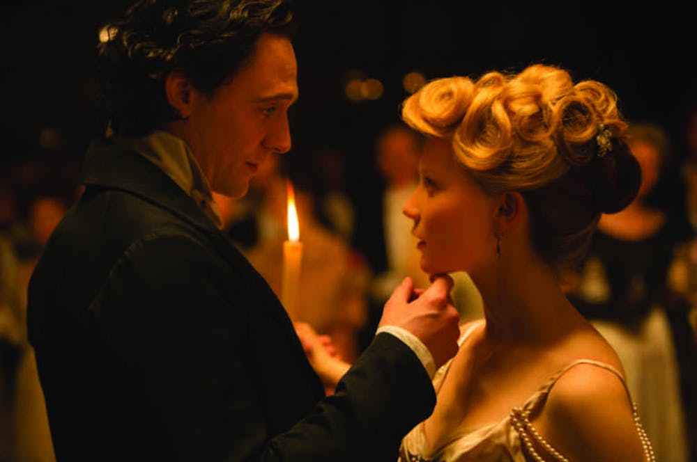 Courtesy of NBC Universal
As the forbidden love between Edith Cushing (Mia Wasikowska) and Sir Thomas Sharpe (Thomas Hiddleston) develops, it becomes clear that something more sinister is lurking. 