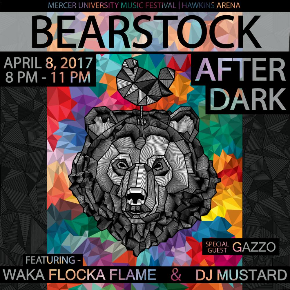 Quadworks’ artwork shows the new changes to Bearstock and the artists performing at Bearstock: After Dark.