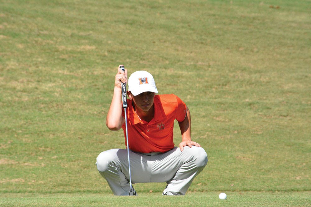 Spencer Ball didn’t start playing golf until his freshman year of high school. In his first season on the Mercer Golf Team, he has finished two tournaments in the Top 20.