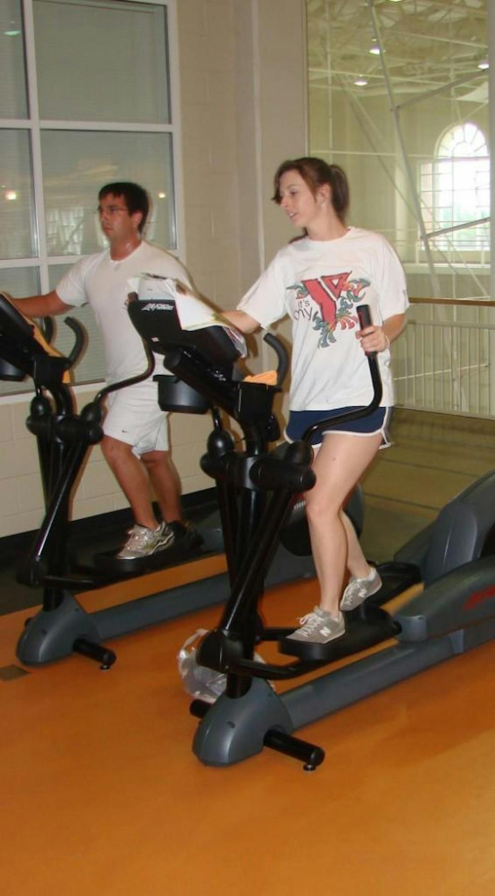 The Mercer University gym is open long hours, which gives students the opportunity to work out before or after classes. Excercise, along with a healthy diet, can stave off extra weight,