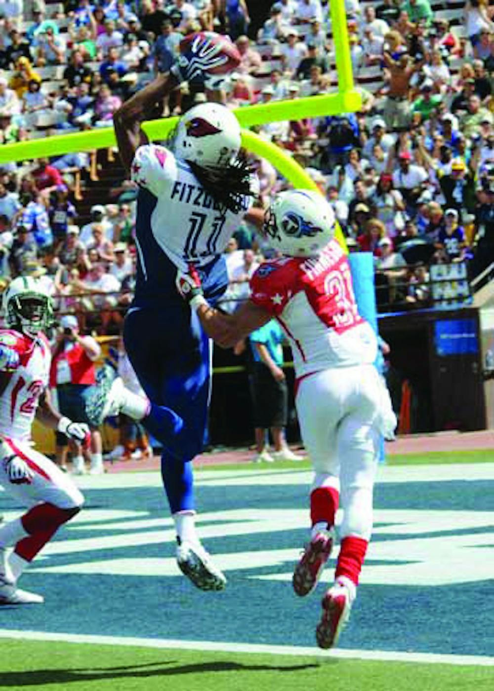 Larry Darnell Fitzgerald Jr. wide receiver for the Arizona Cardinals (NFL). Photo by Wikipedia Commons.