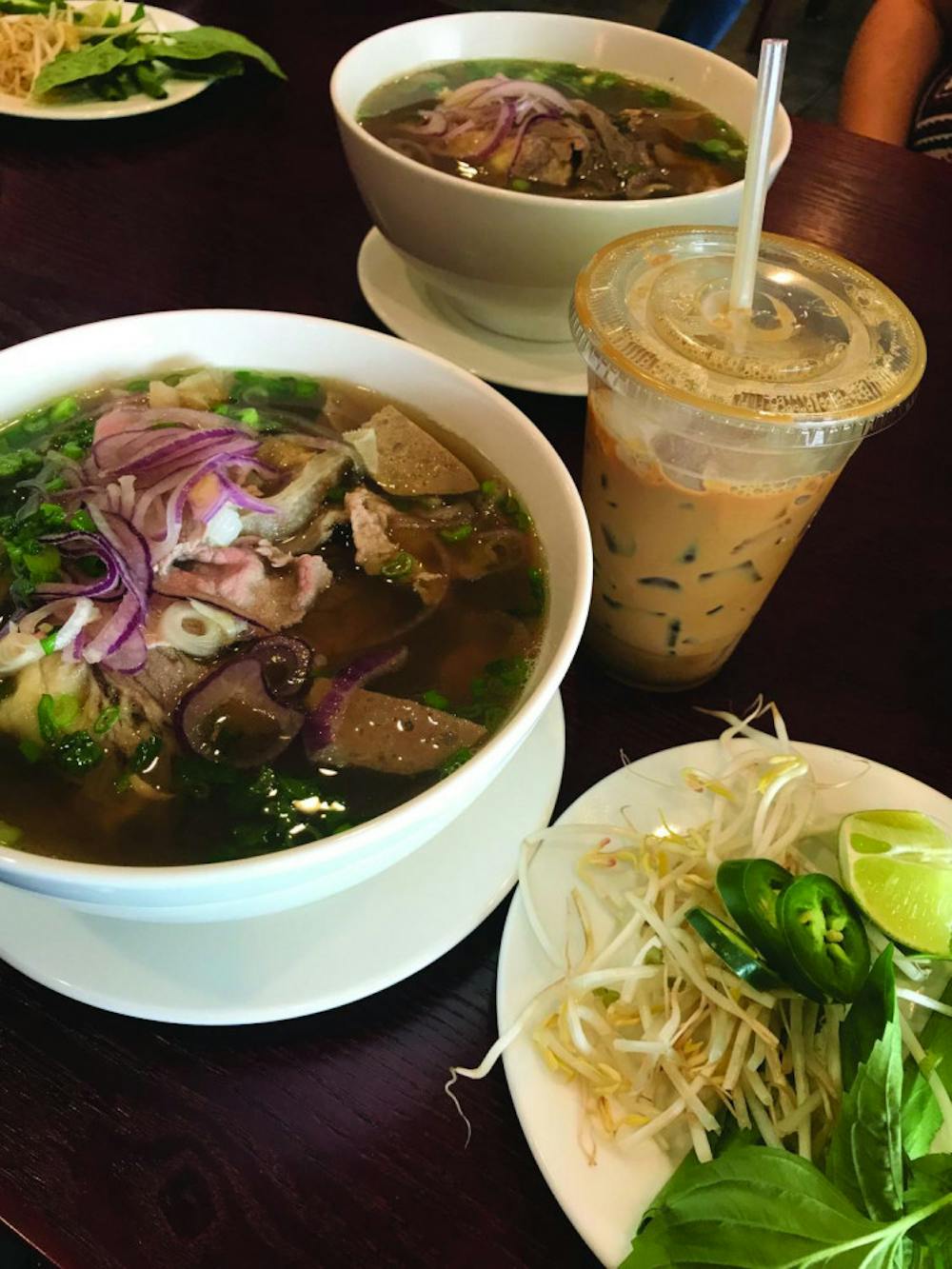 Le Pho offers many varieties of pho options.
