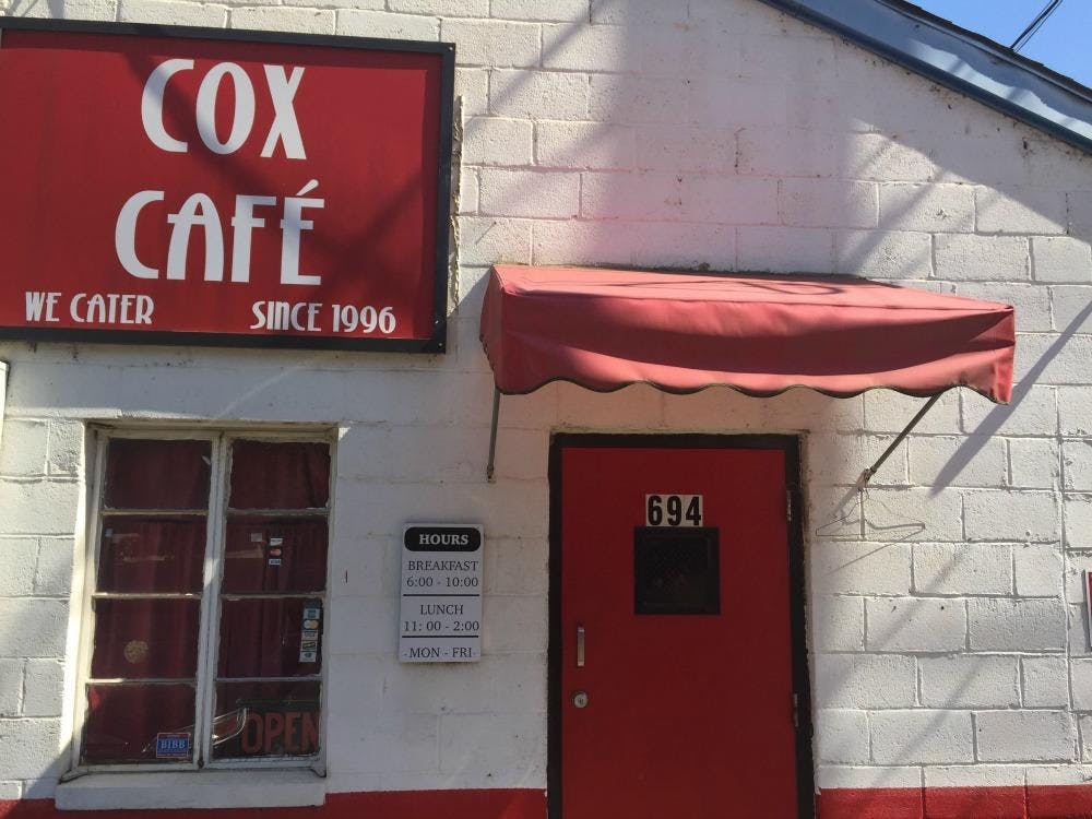 Cox Cafe has been serving cafeteria-style since 1996.