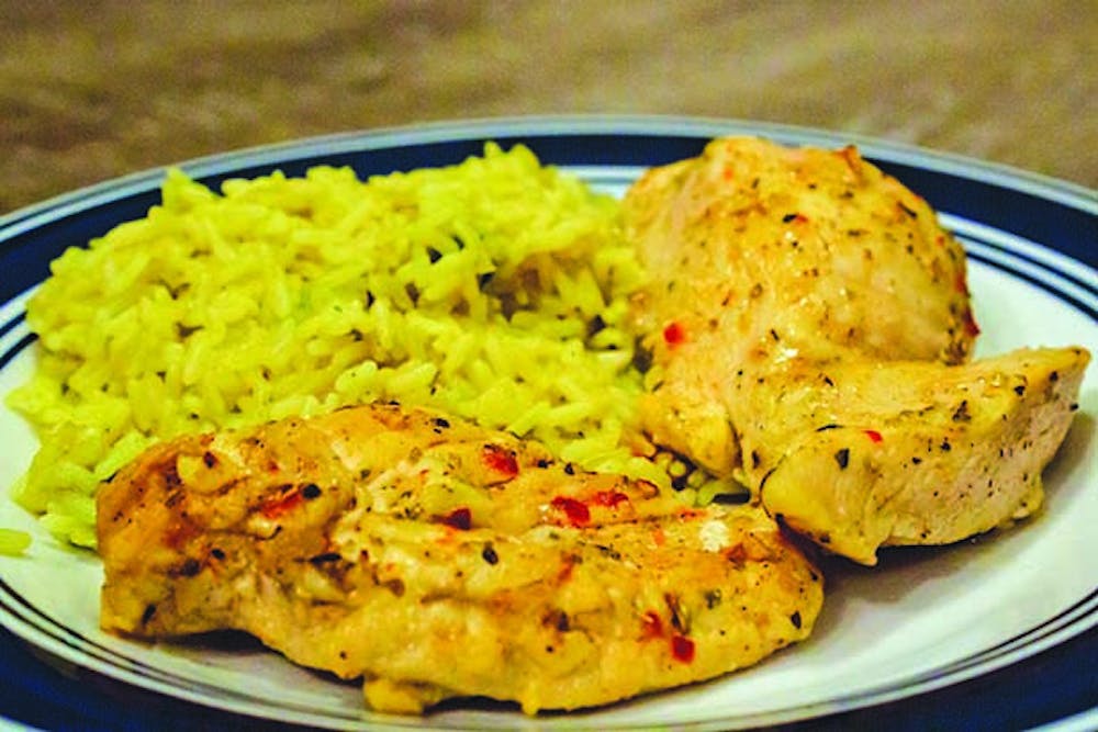 This Mediterranean-Creole chicken will make your friends think you know what you're doing. Check out the recipe below!