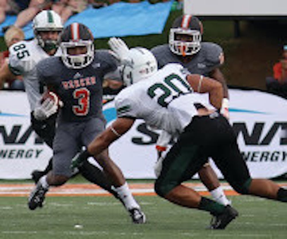 Stephan Houzah made a huge impact in his first Mercer home game