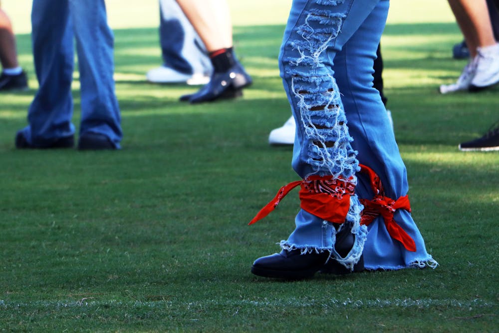 <p>Many students opted to wear boots, denim and cowboy hats at Friday&#x27;s &quot;Boots, Bears and Buckles&quot; event.</p>
