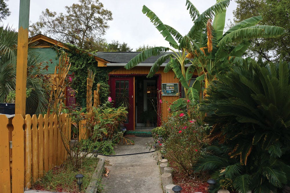 The entrance to the Homeland Village Cultural Center.