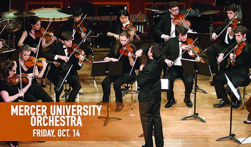 Mercer University Orchestra featuring string instruments from the Robert McDuffie Center for Strings will perform on Friday October 14 in Fickling Hall with conductor Ward Stare.