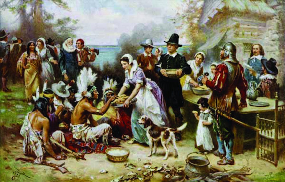 The first Thanksgiving. Photo by Wikimedia Commons.
