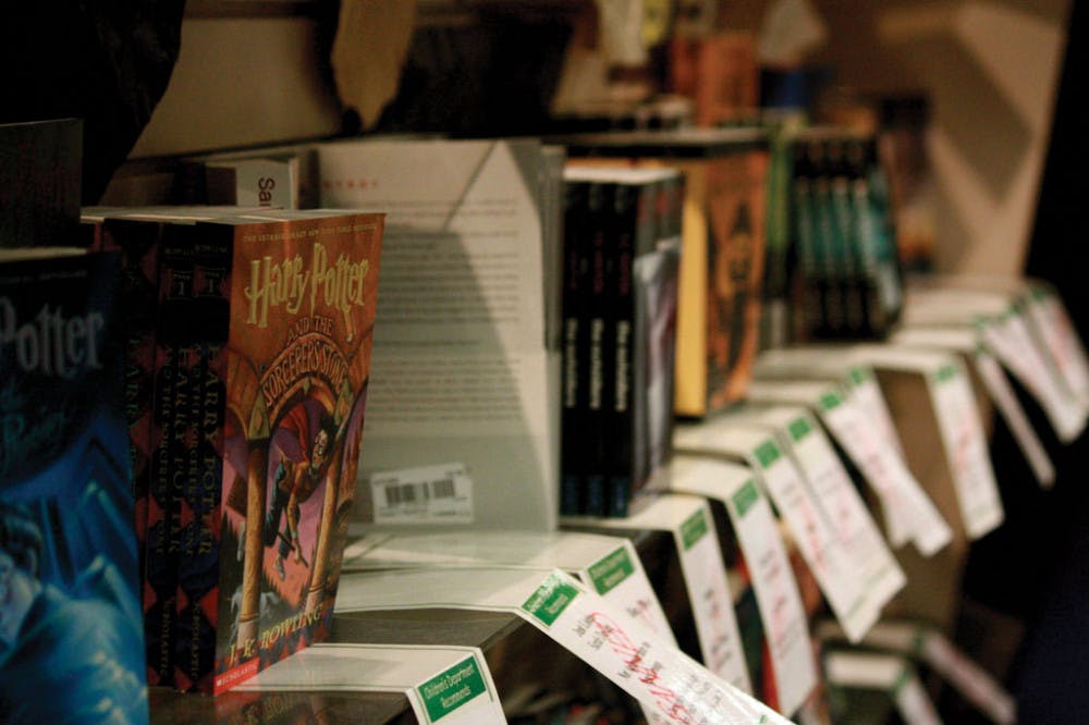 Banned books in Vroman's Bookstore. 