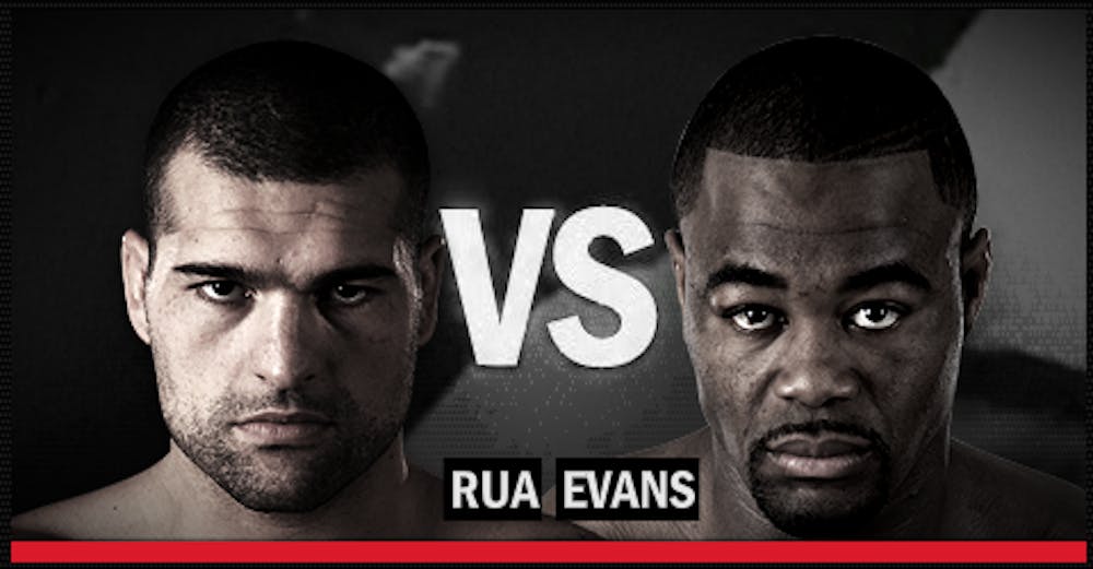 (photo courtesy of njherald.com) Rua versus Evans should provide excitement during the next PPV UFC 128.