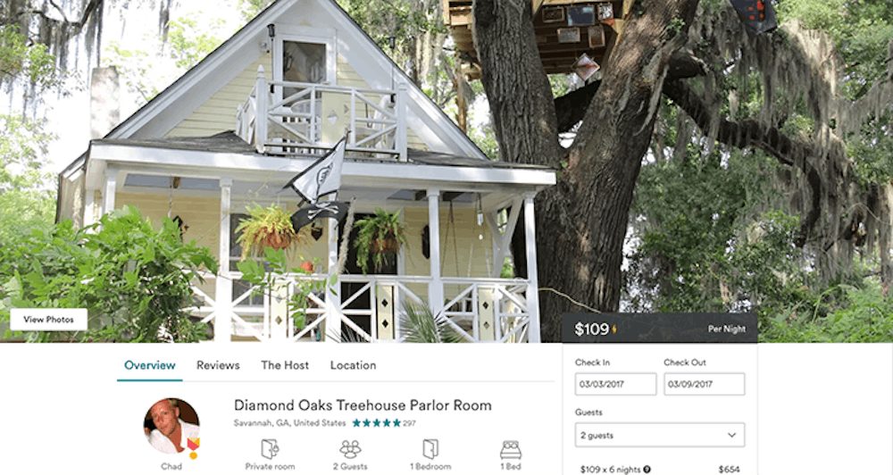 Airbnb allows you to view potential rentals, compare prices, and rent a residence directly from the owner. 