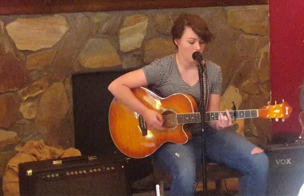 Melanie Lariscey, a Mercer student, sings and plays the guitar who wants to pursue a career in the music industry. 