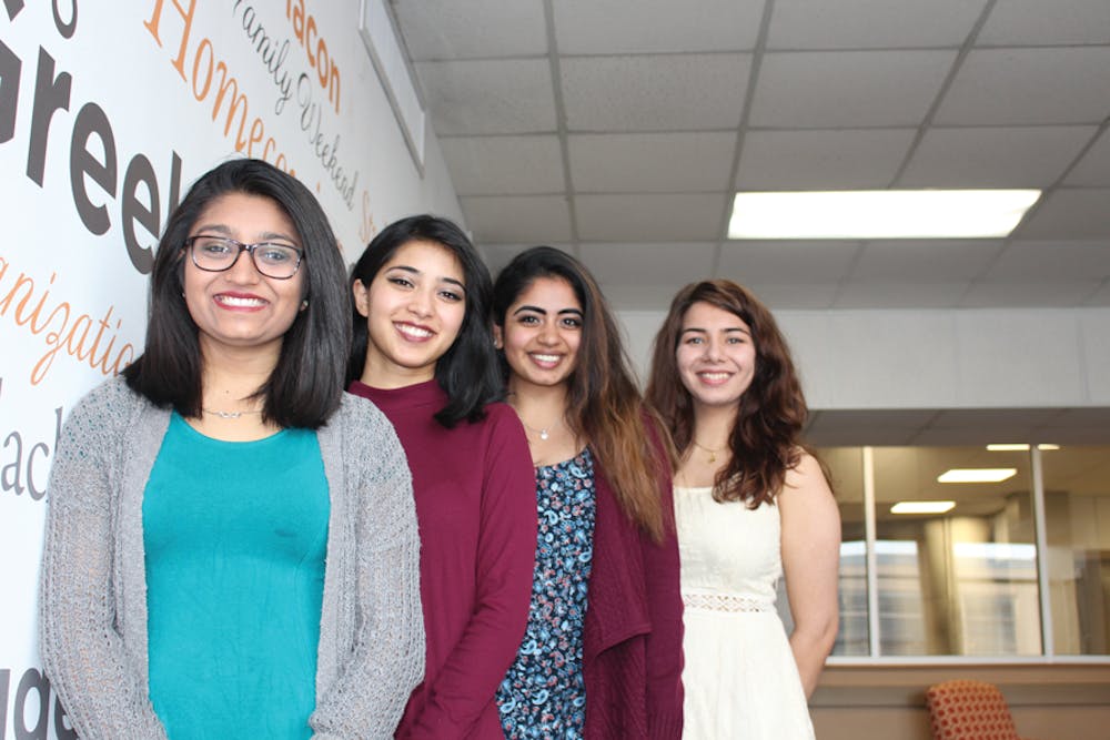 From left to right: Kanishka Patel, Nova Alam, Megha Soor, Supreet Raina;Interested Members
"I'm excited to bring a new organization to Mercer's campus and see what Sigma Sigma Rho will do in the future."