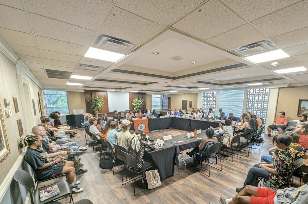 The Gallery of the Student Government Association was fuller than usual on Monday. Students came from across campus to ask SGA to take a public stance and make a statement on the events that happened last Thursday.