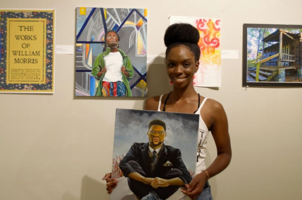 Although Addison Robinson started as a nursing major, she changed to an art major on the pre-med track. She is a junior, and her favorite artist is Vincent van Gogh.