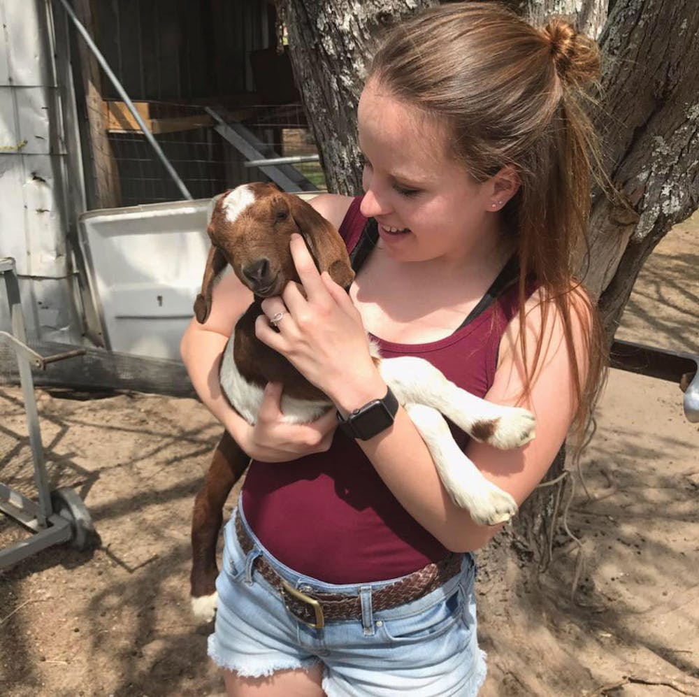 Grace Witcher, co-president of Mercer Animal Rescue (MAR), works with animals to help them find safe forever homes.