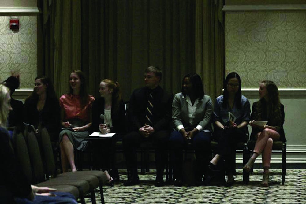 Visionary student panelists awaiting the judges. Photo by Adayah Glymph.
