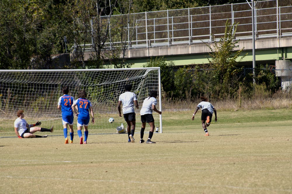 <p>Mercer men&#x27;s club soccer took on the University of Florida in Macon last October, tying the Gators, 1-1. Bartum Kulah Jr. scored the tying goal through a penalty.</p>