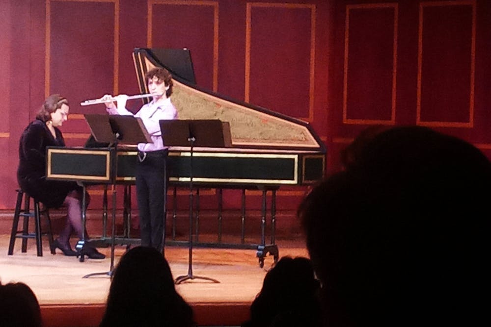 Lucas Meinberg ‘26 performs the flute at Mercer before continuing his musical journey after undergraduate school.