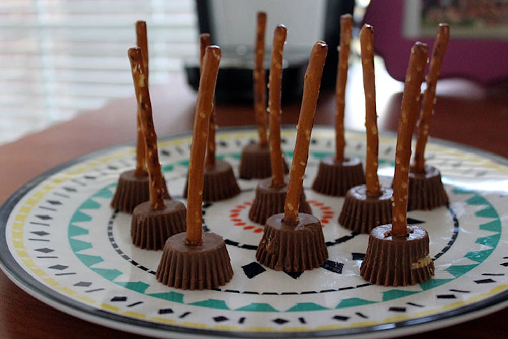 Witch Brooms are a fun and easy treat to make without a kitchen.