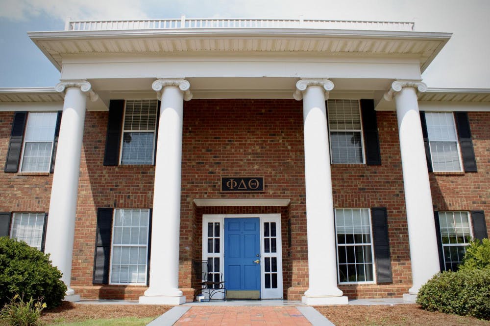 The Phi Delta Theta house is located in the Mercer University Greek Village. The fraternity was suspended from campus this semester due to alcohol-related Student Code of Conduct violations.