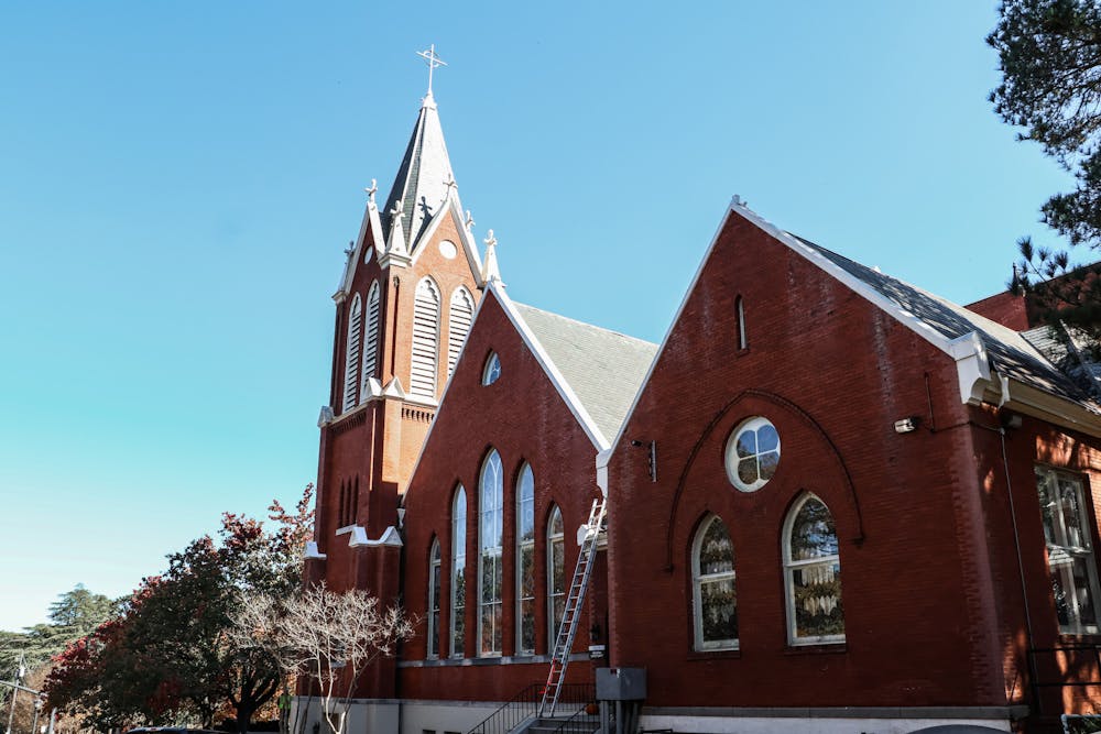 Newton Chapel sits at the corner of Adams Street and Coleman Avenue.