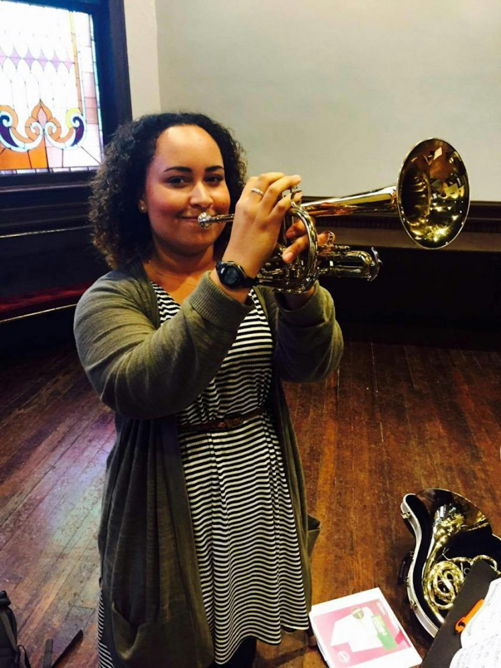 As a music education major, Yrizarry had to pass proficiency exams on all instruments. 