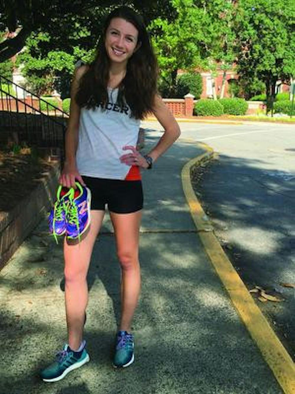 Jenna Gipperich, a senior, runs track for Mercer University.
